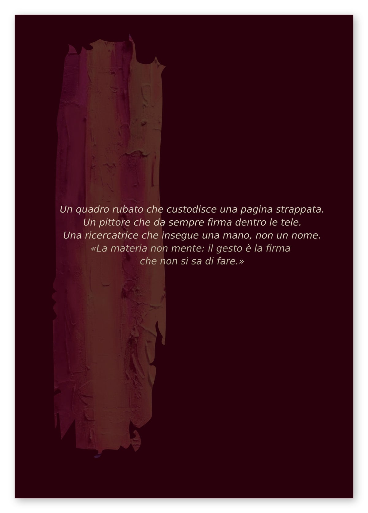 La materia non mente